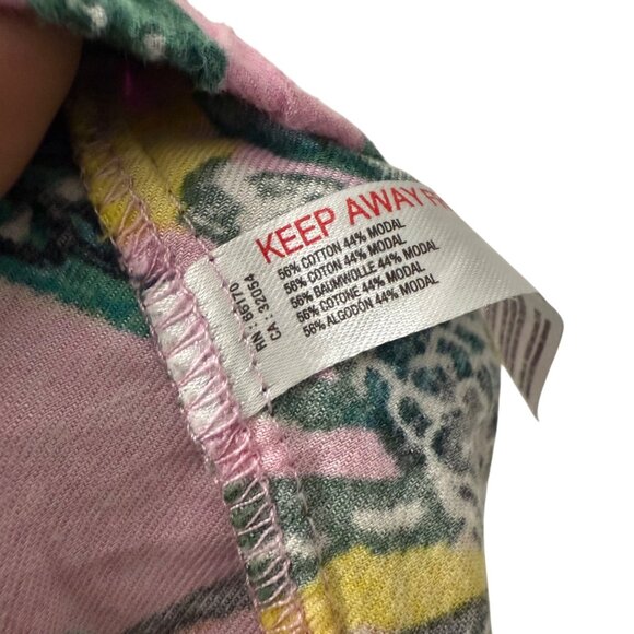 Raphael Balme Anthropologie Peacock Flannel Lounge Pajama Pants Womens XLarge - Picture 4 of 5